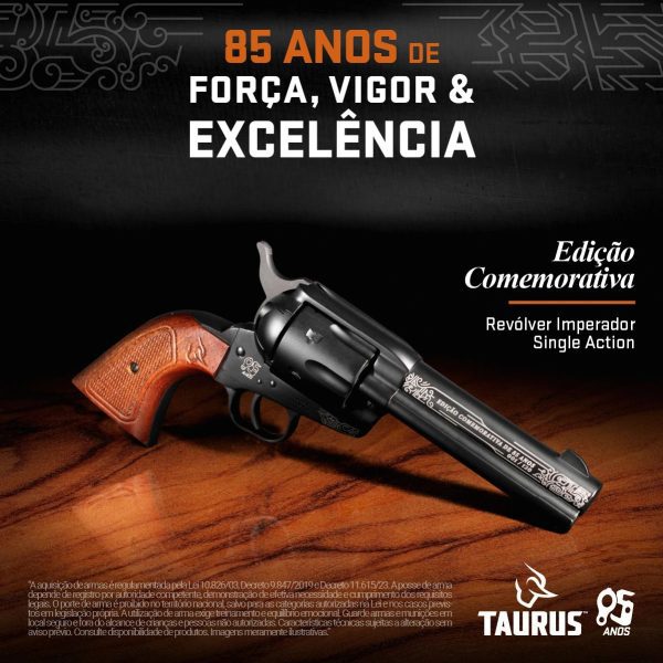 Revólver Imperador Single Action Cal .38 - Edição 85 anos limitada - Imagem 3