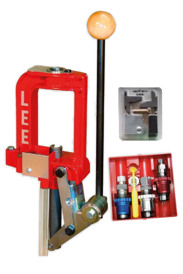 Kit Prensa Tipo O (Alumínio) + Dies 3 Peças com Carbide + Bucha de Troca Rápida - Prensa de Recarga Estágio Único - Lee Precision - Breech Lock Challenger With Breech Lock 3 Dies Set - PCE - Imagem 2