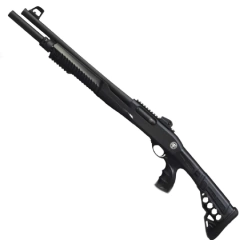 Espingarda Huglu Atrox Tactical Black Cal.12GA Oxidada 7+1 Tiros - Cano 20"